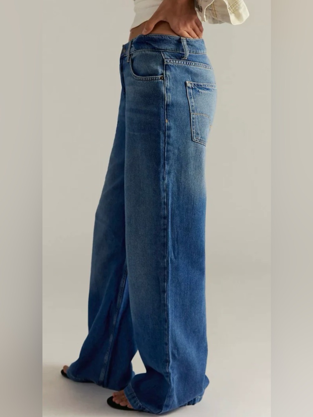 Free People We the Free Stride Jeans Straight ‘n wide - Picture 4 of 11